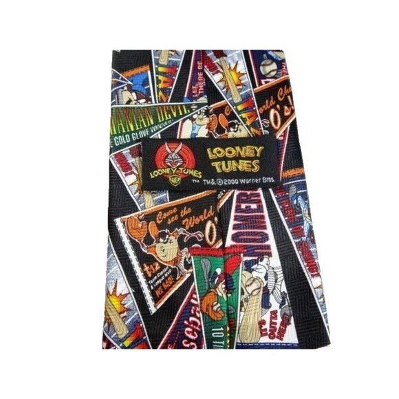 Funny Baseball Tie Looney Tunes Necktie - Picture 4 of 4